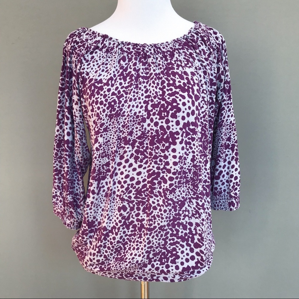 Loft Purple and Gray Soft Shirt, XS.